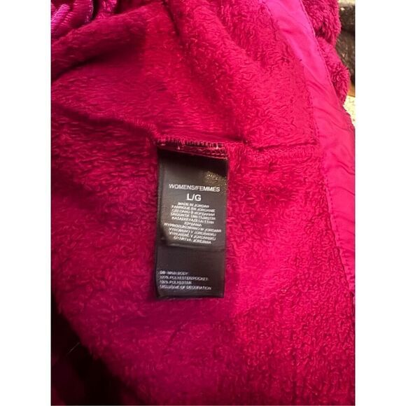 The North face osito oso furry teddy jacket purple magenta pink red large (L) - Picture 13 of 13